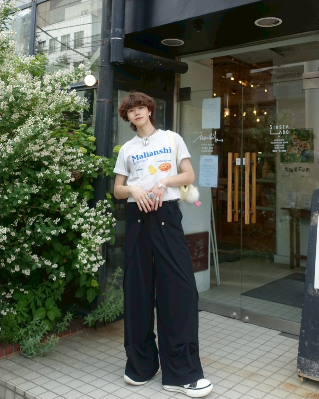 パッチオープンストレートパンツ TN0101