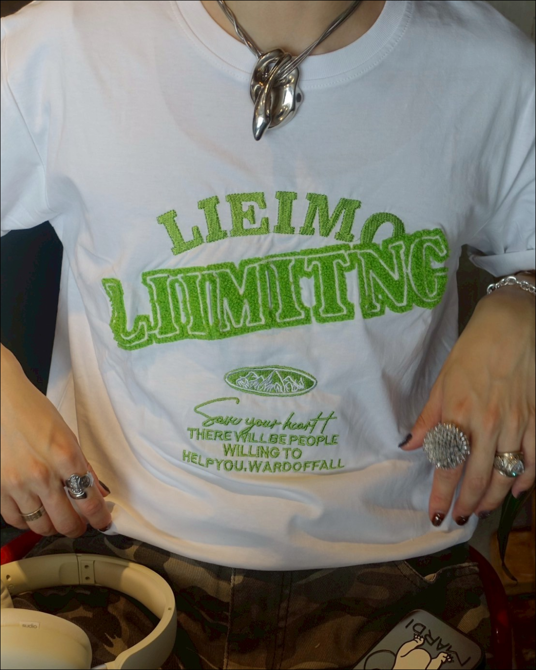 LIMITING刺繍Tシャツ TN0136