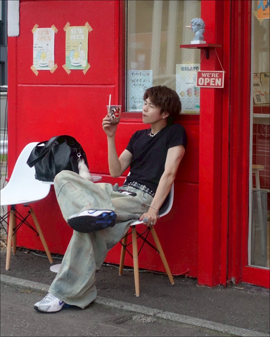 ウォッシュドペイントカーブデニム TN0182