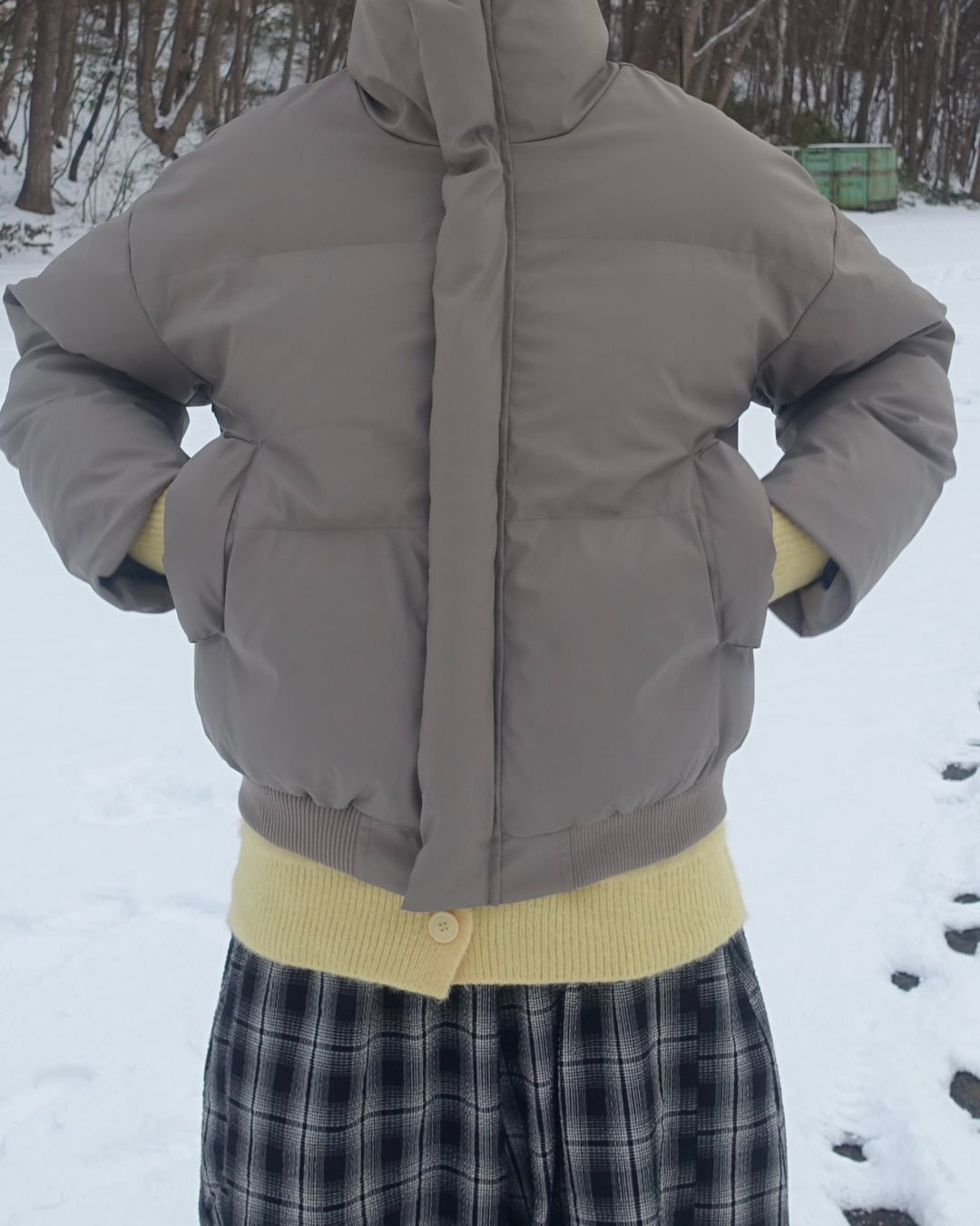 ハイネックショート丈ダウンジャケット TN0274