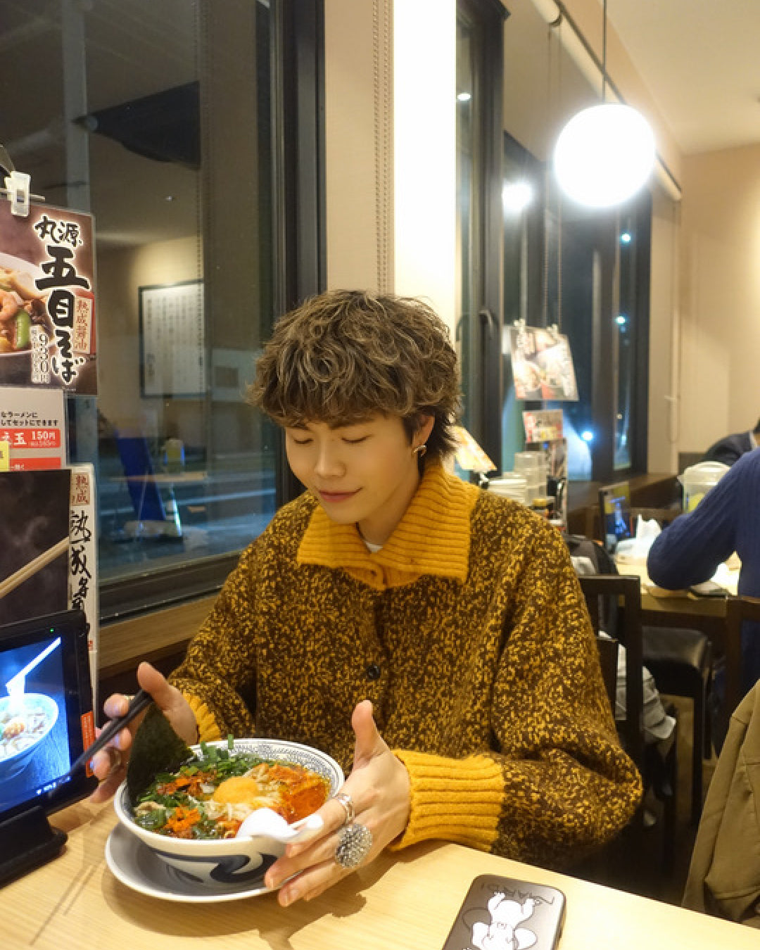 ハイネックボタンニット TN0313