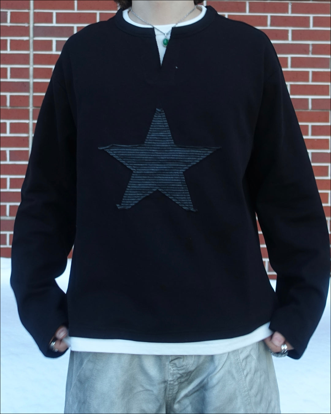 スターロゴクロップドTシャツTN0353