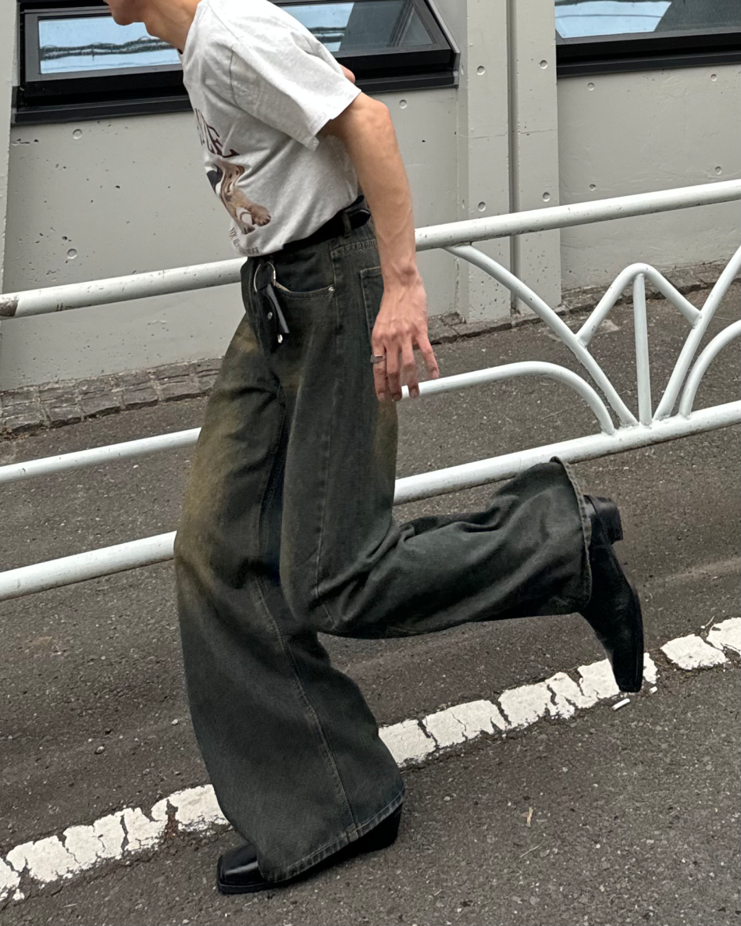 Vintage wide wash denim pants TO0017 – YOLO（ヨロ）｜ファッション通販