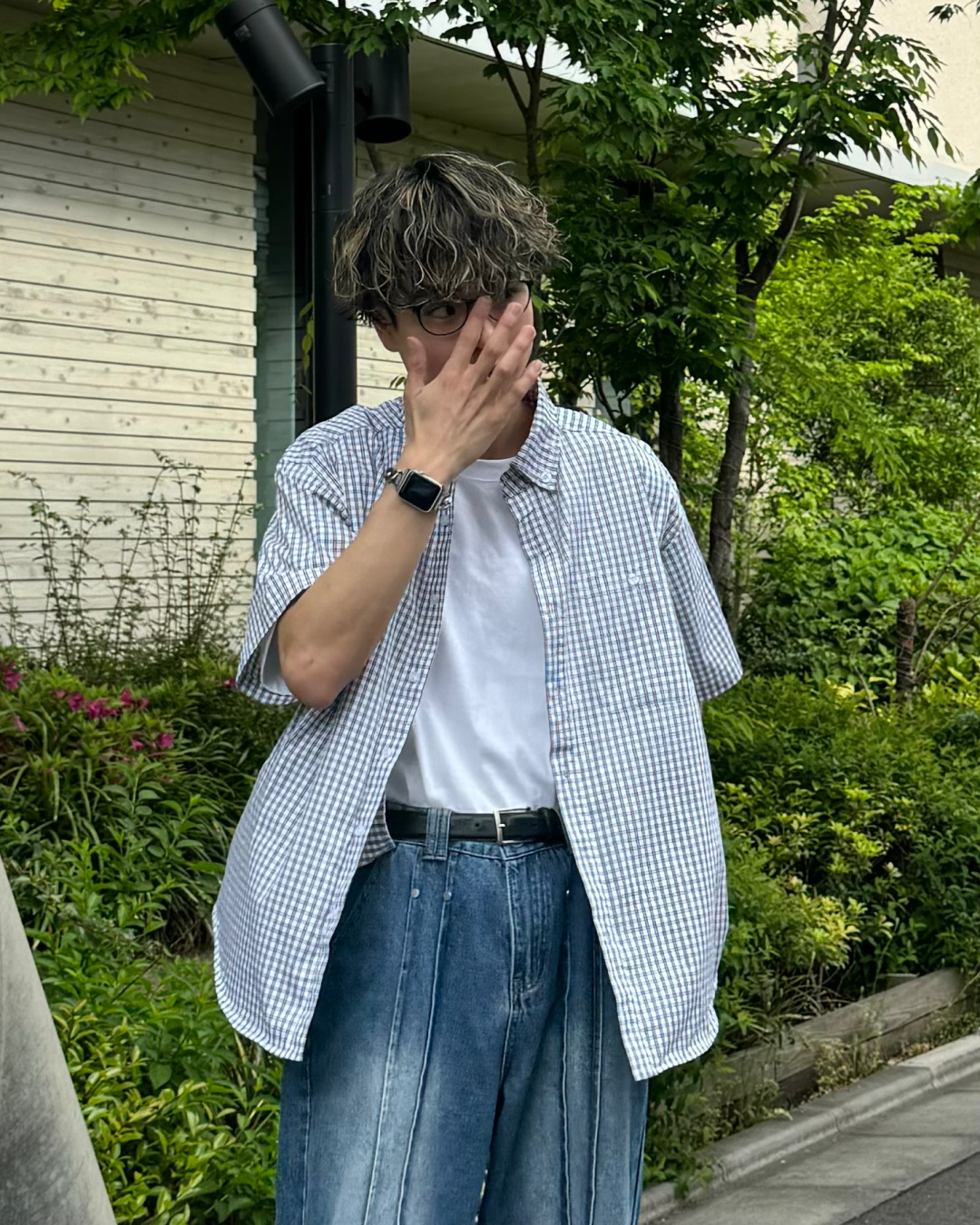 ブロードギンガムチェックシャツ TO0025