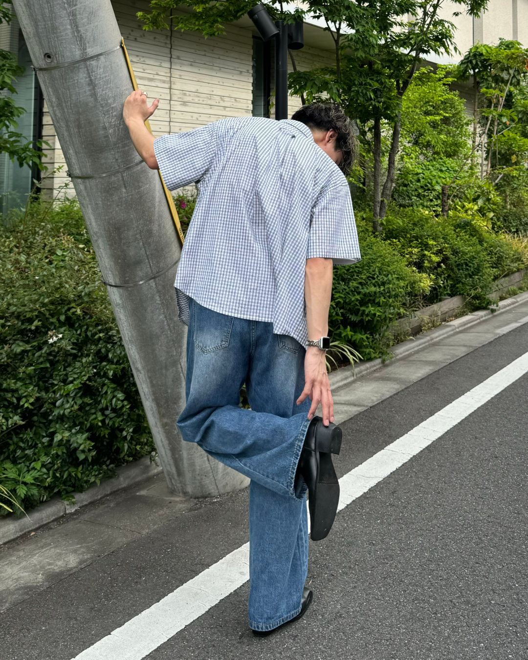 ブロードギンガムチェックシャツ TO0025