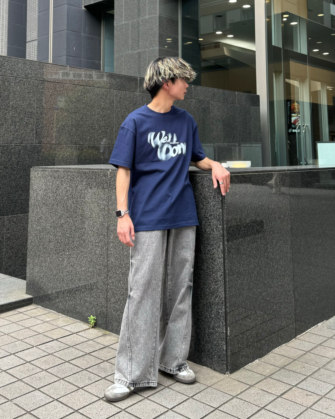 シャドウレタリングTシャツ TO0051