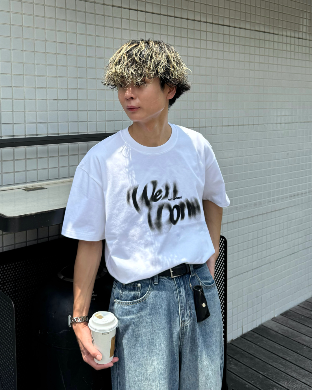 シャドウレタリングTシャツ TO0051