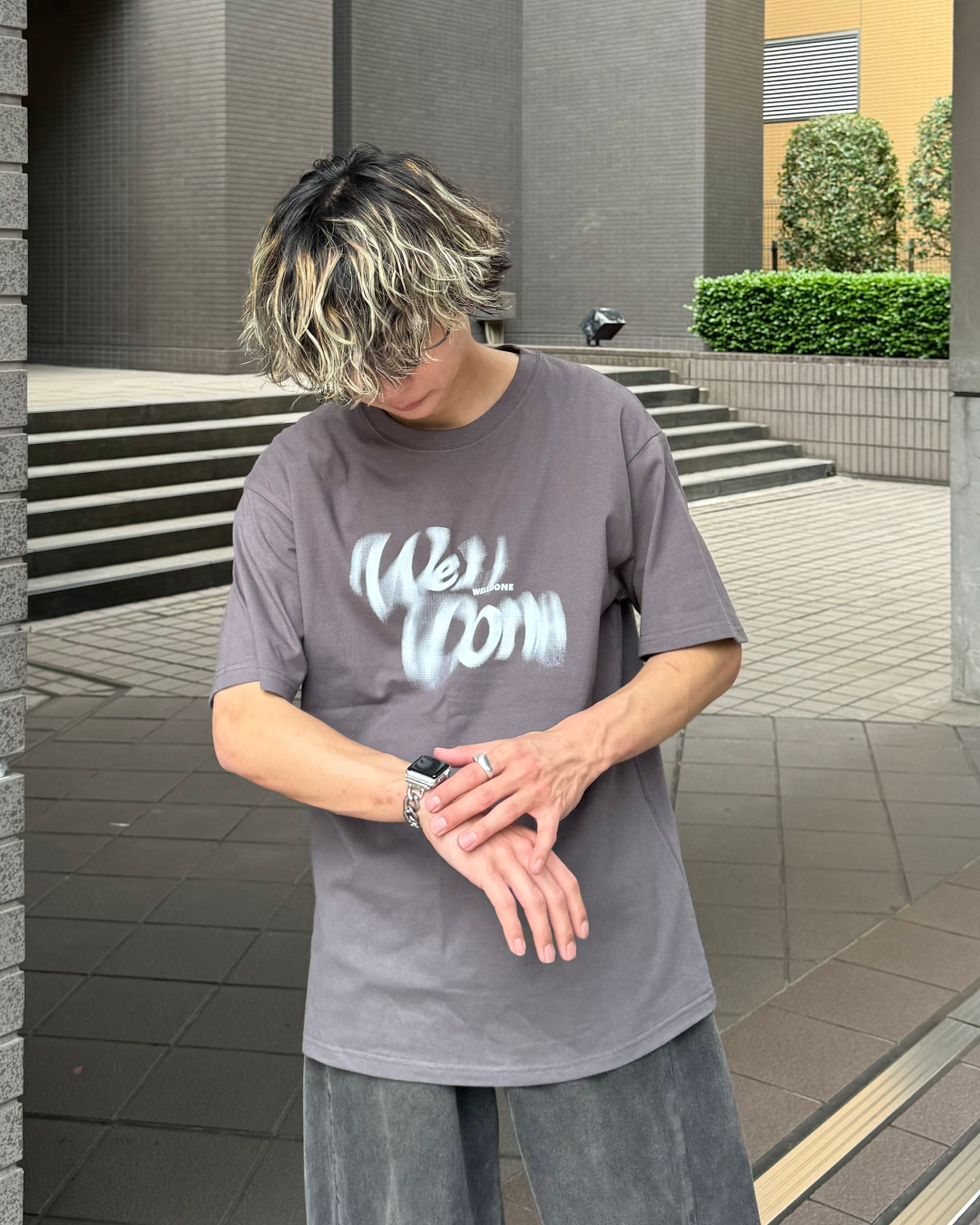 シャドウレタリングTシャツ TO0051