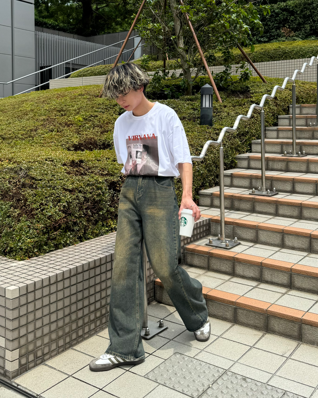 スクエアプリントTシャツ TO0055