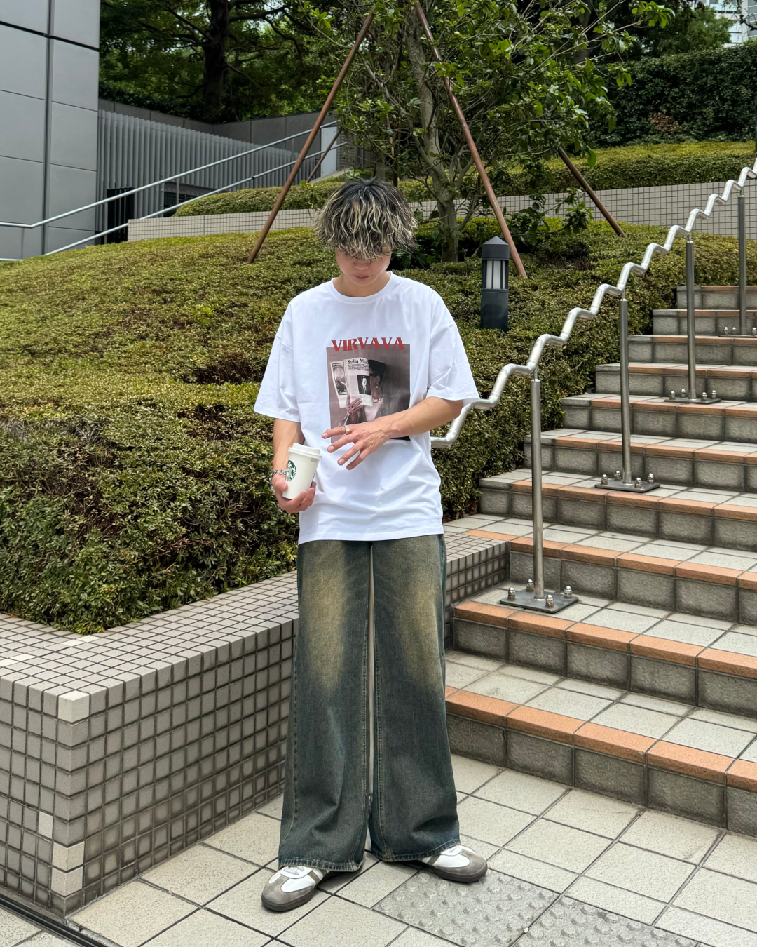 スクエアプリントTシャツ TO0055