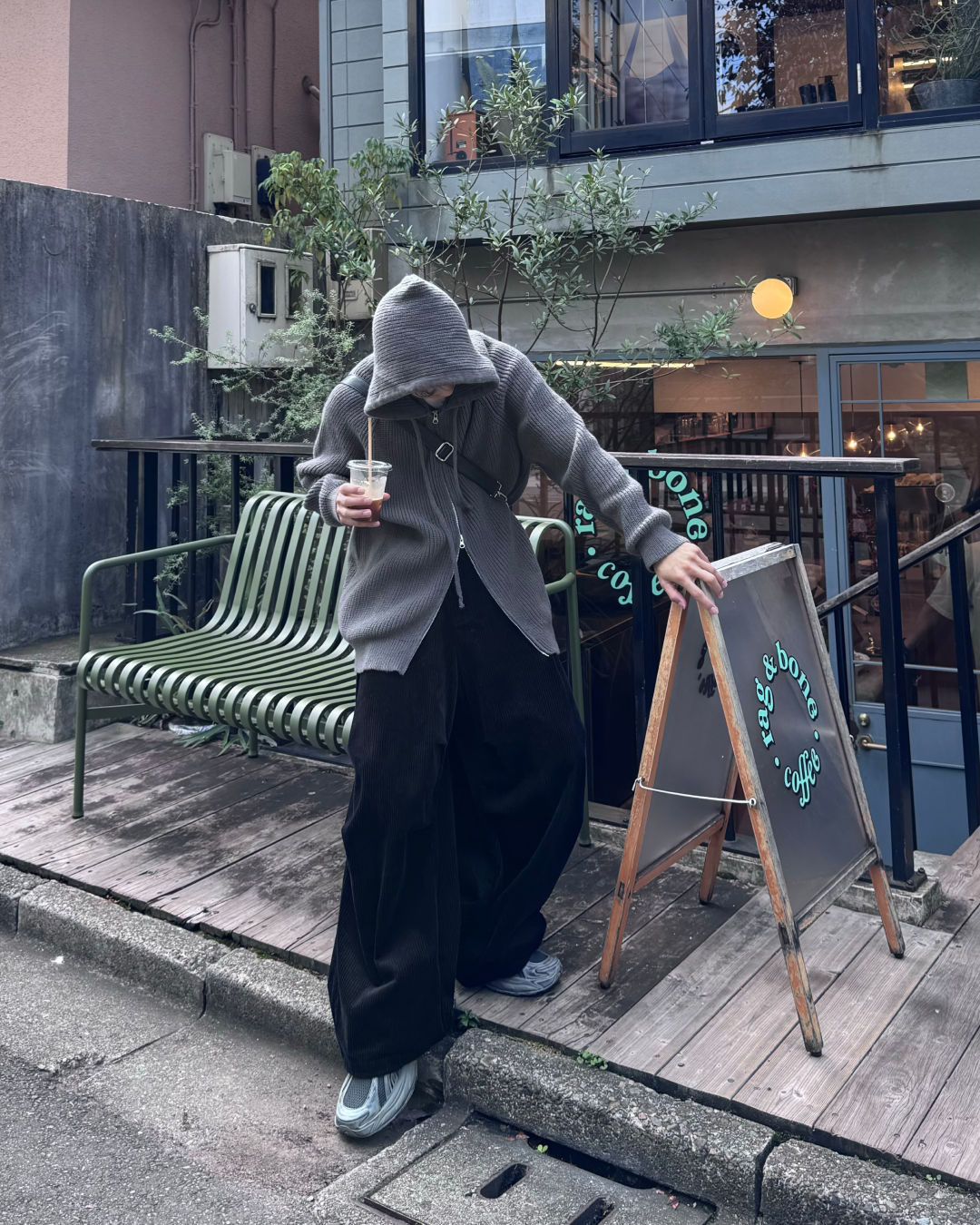 【即納】ダブルジップニットパーカー TO0100