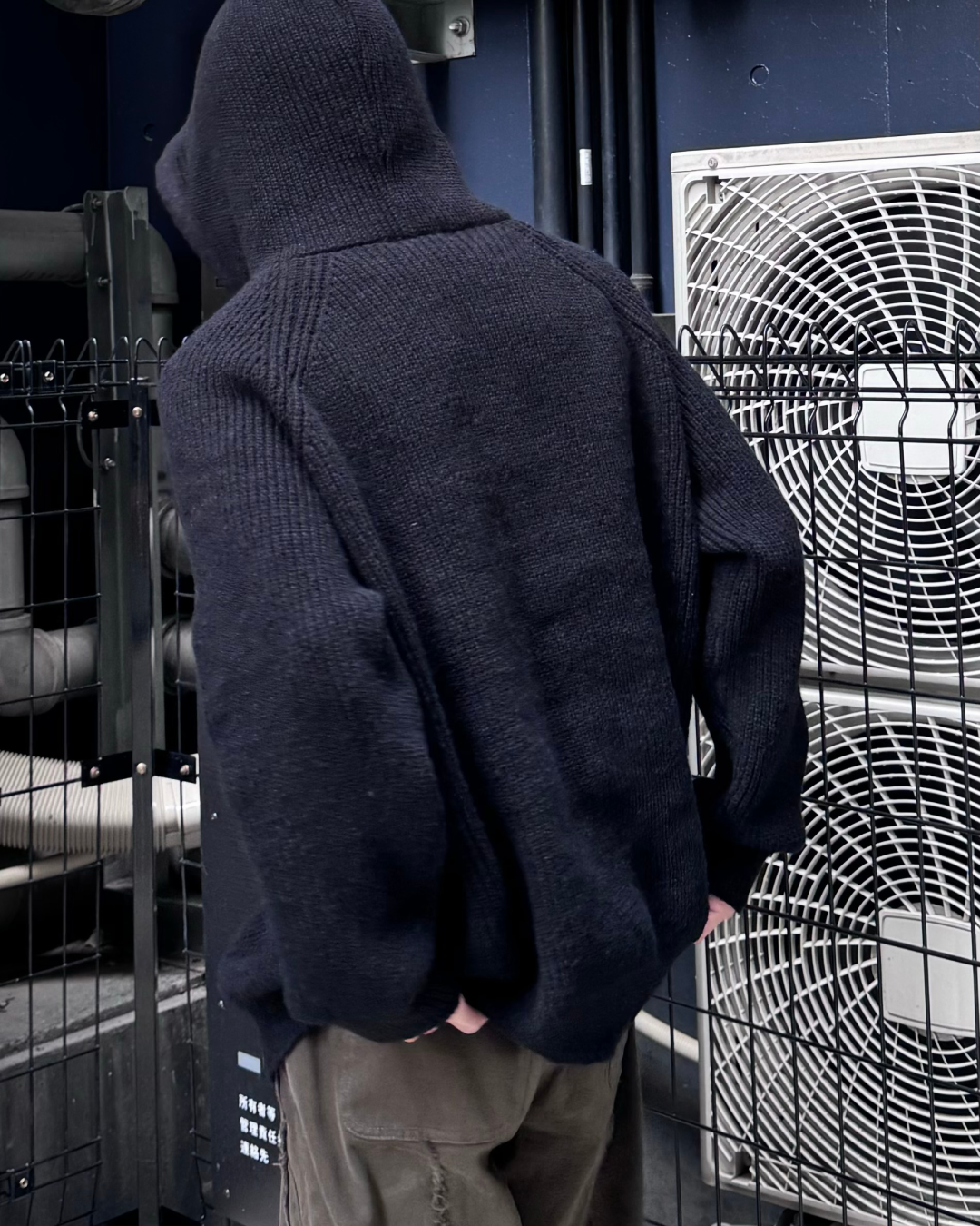 【即納】ダブルジップニットパーカー TO0100