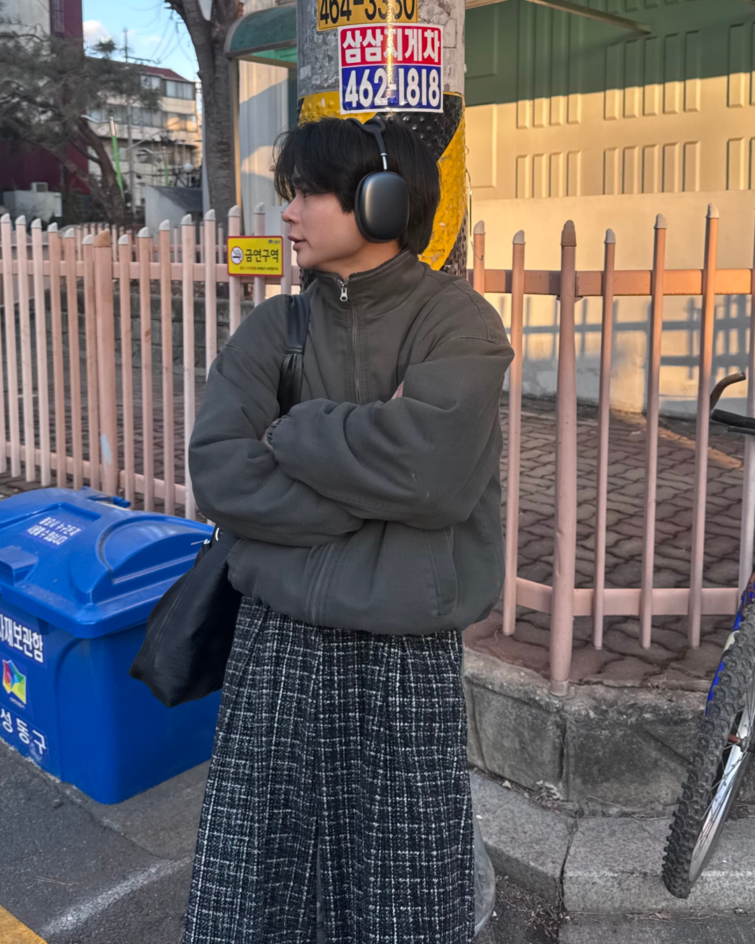 【即納】ユニセックスウォッシュデニムボアブルゾン TO0146