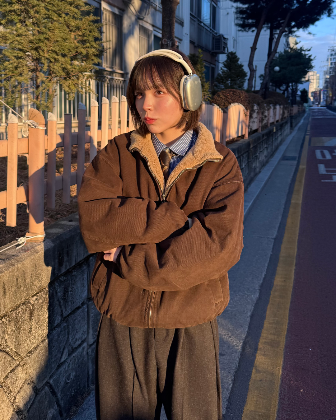 【即納】ユニセックスウォッシュデニムボアブルゾン TO0146