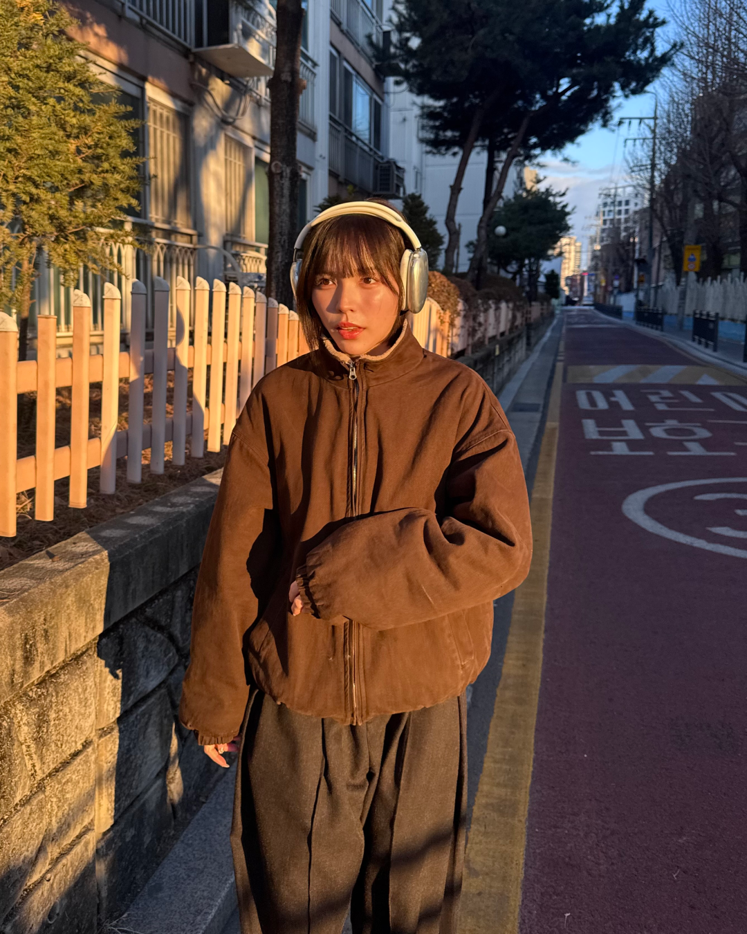 【即納】ユニセックスウォッシュデニムボアブルゾン TO0146