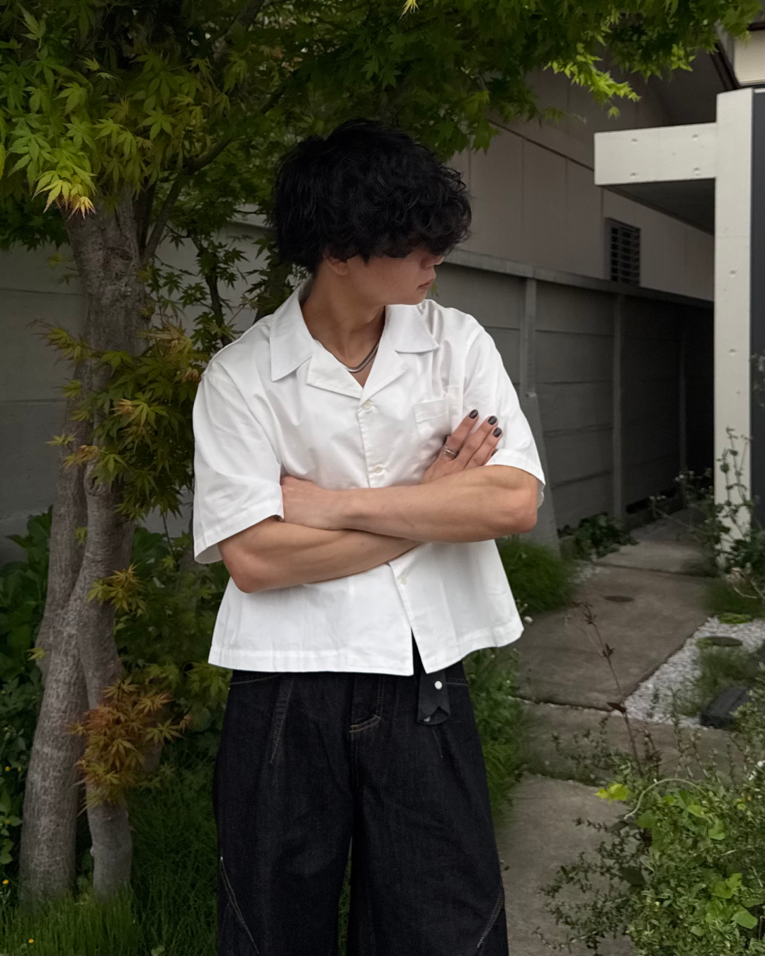 オープンカラーショートシャツ TO0199