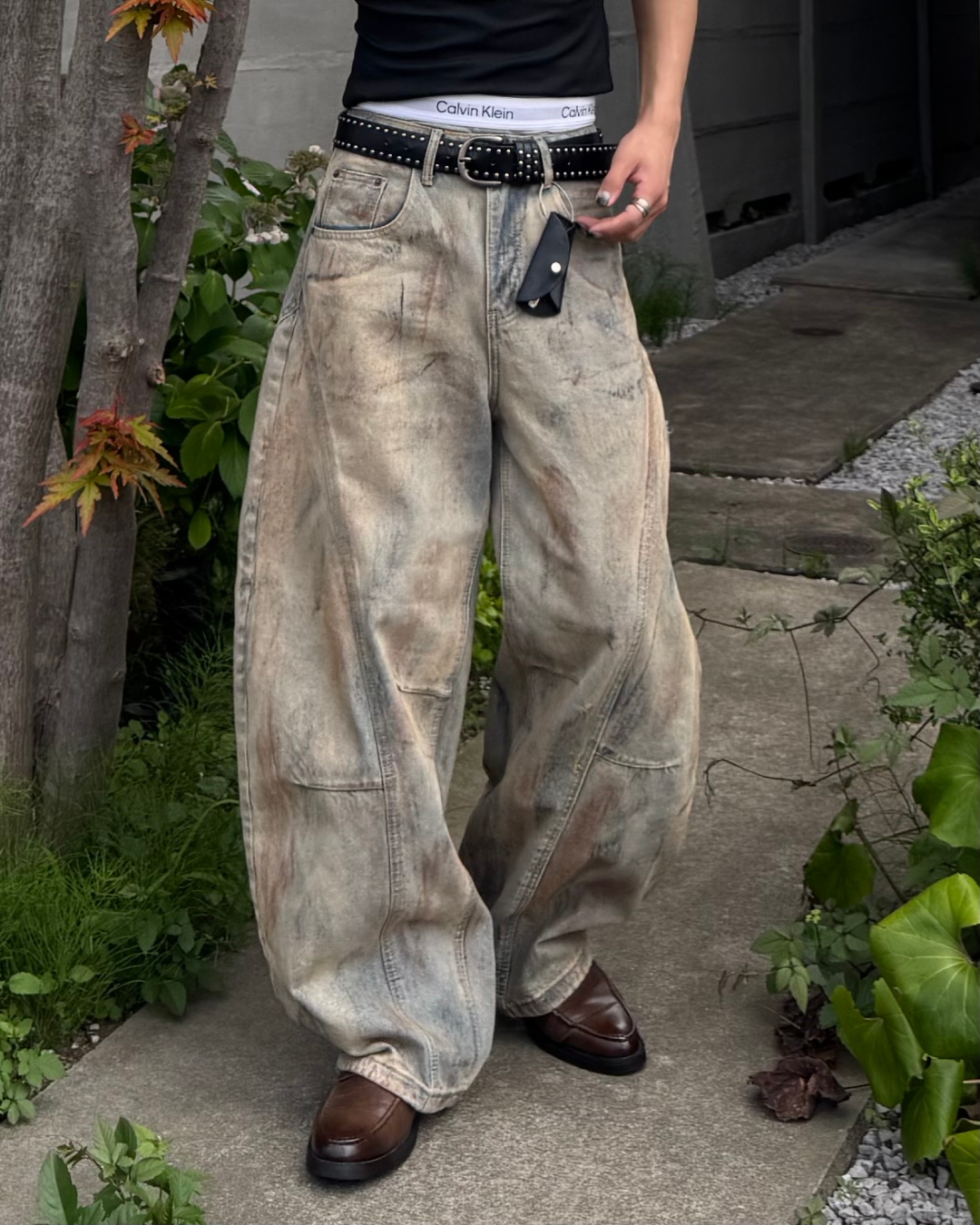 グランジカーブデニムパンツ TO1051