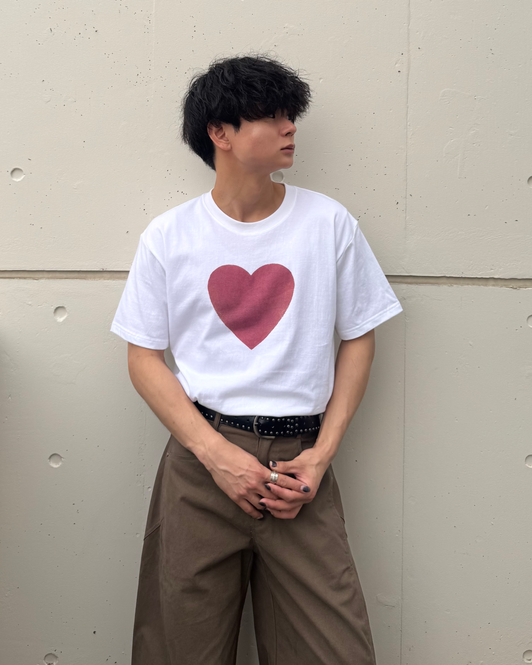 アンティークハートプリントT TO1073