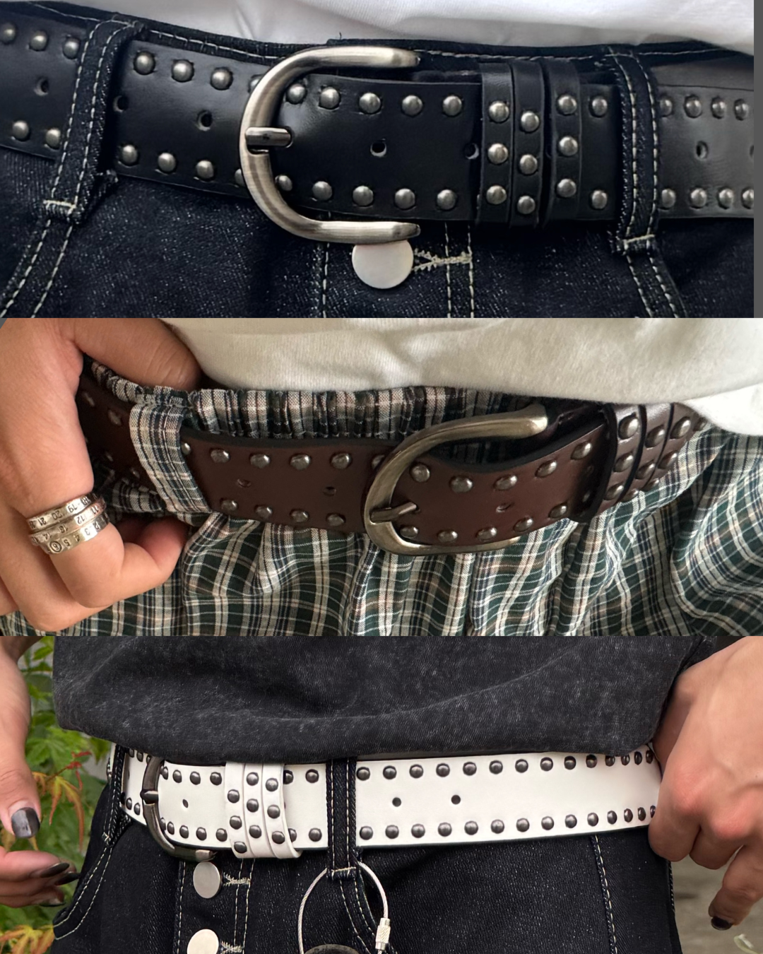 【一部即納】ユニセックスウエスタンy2kベルト TO1102