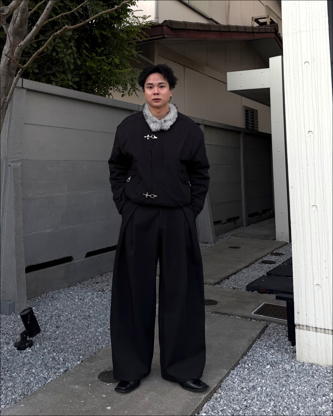 【即納】クロスタックワイドスラックス TO1148