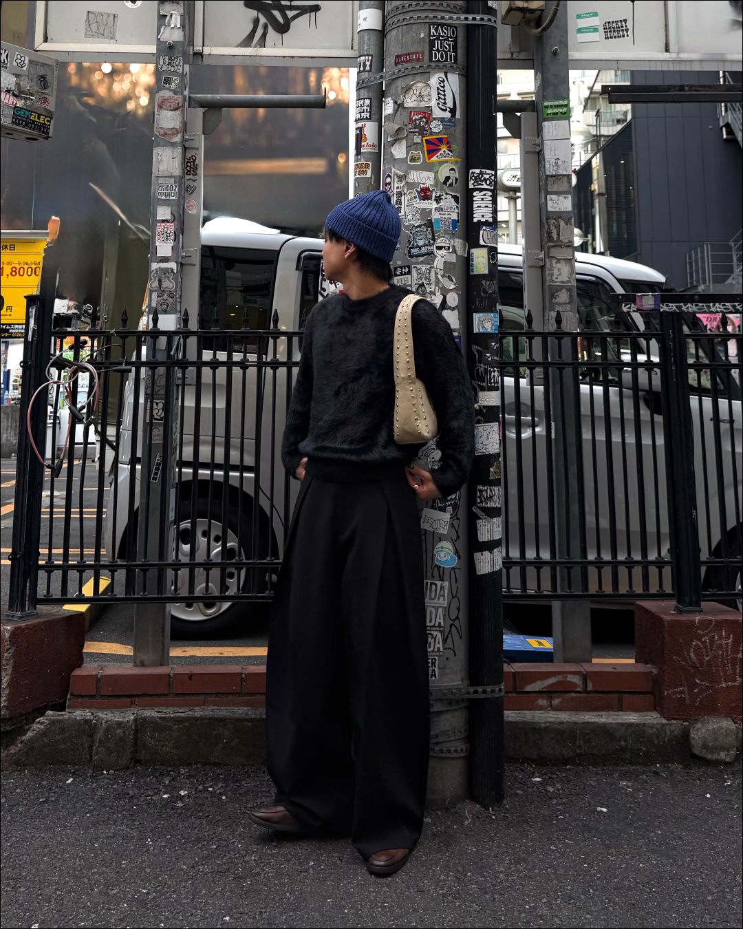 【即納】クロスタックワイドスラックス TO1148