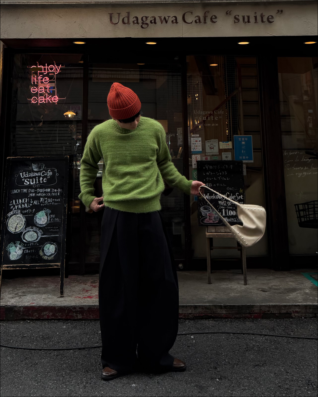 【即納】クロスタックワイドスラックス TO1148