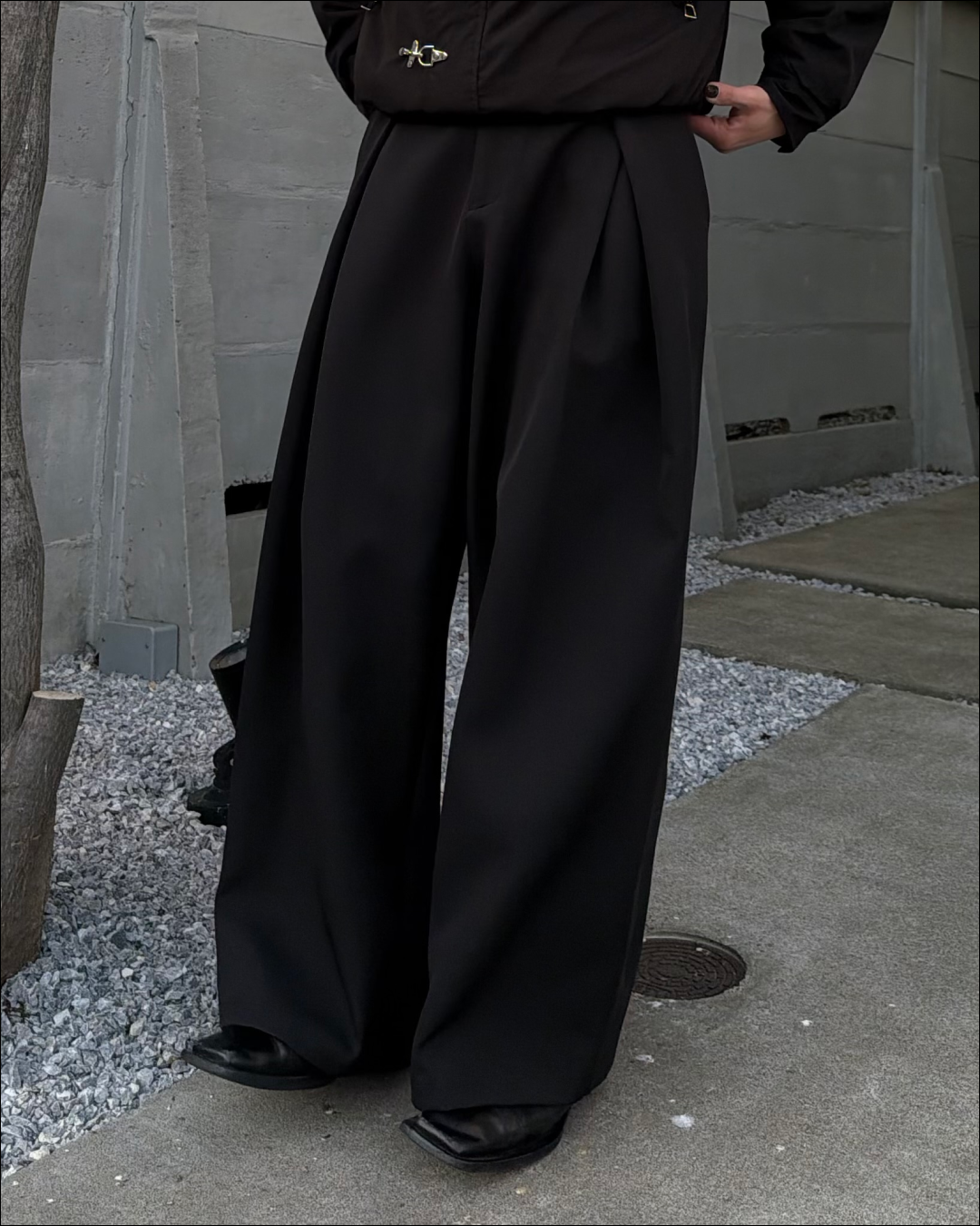 【即納】クロスタックワイドスラックス TO1148