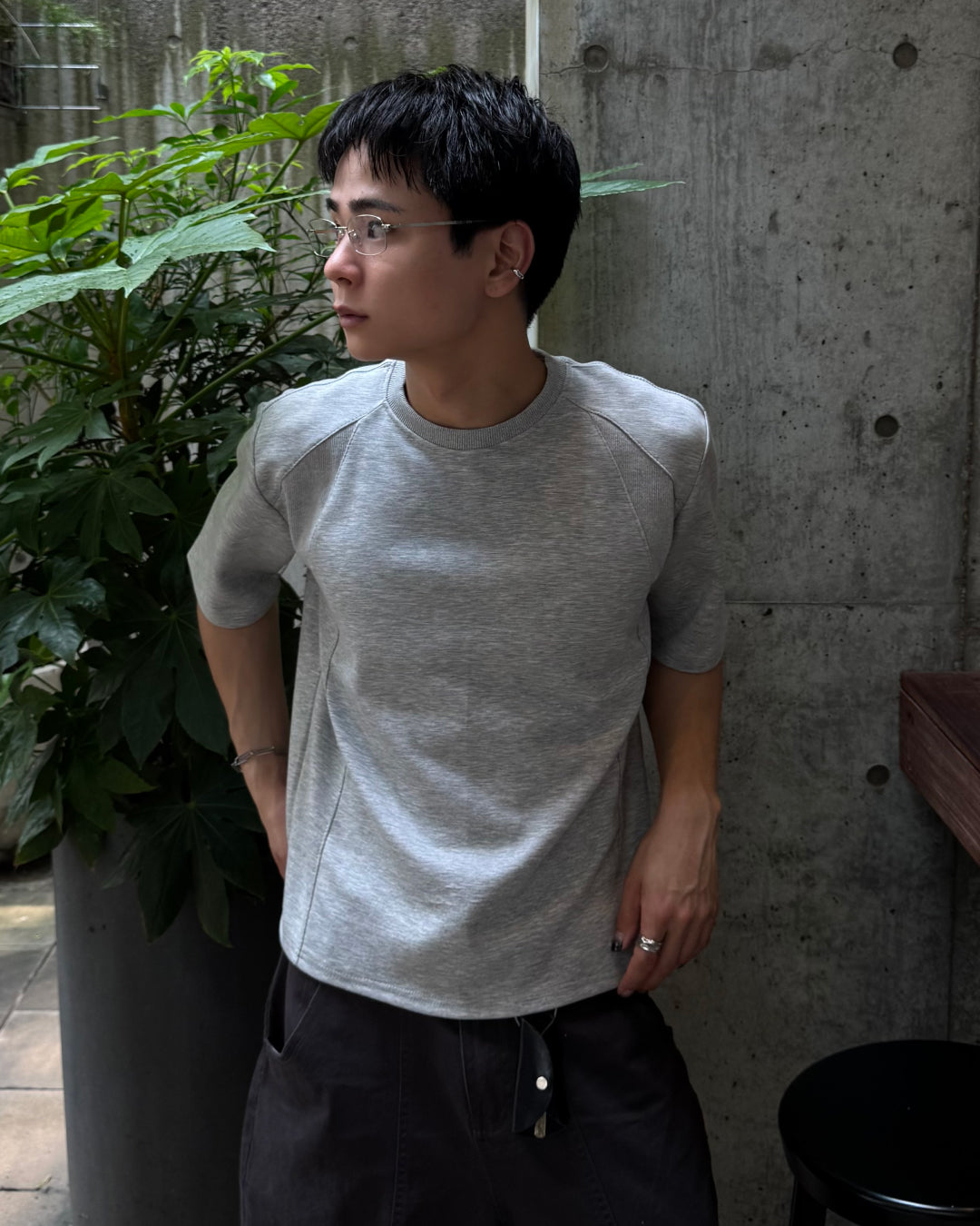 異素材切り替えショートサマーT TO1240