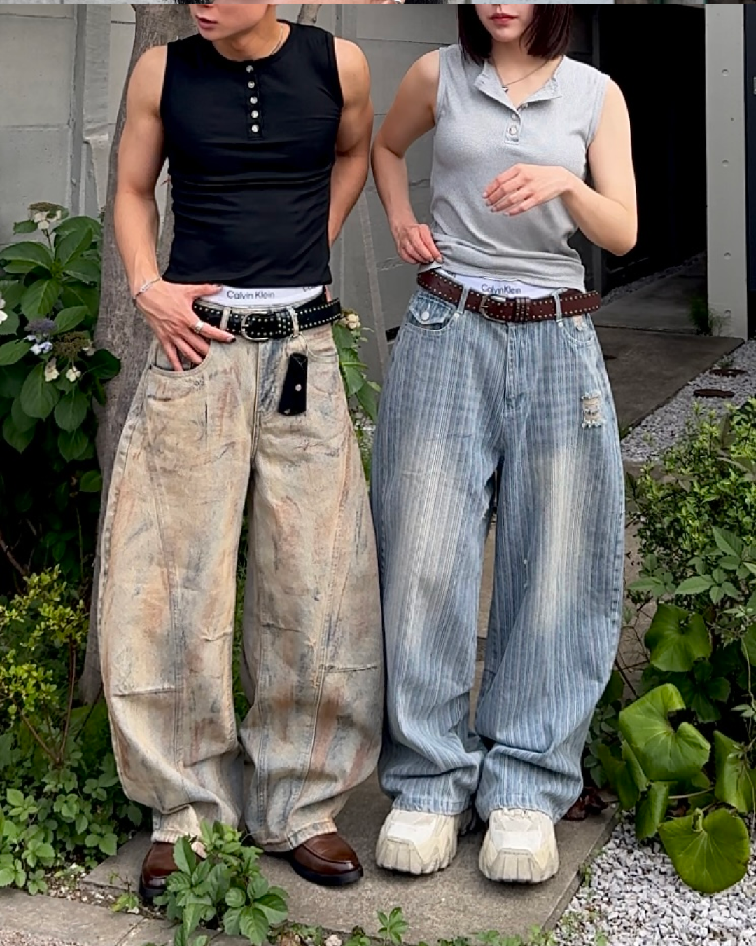 マッスルフィットヘンリーネックタンクトップ TO1270