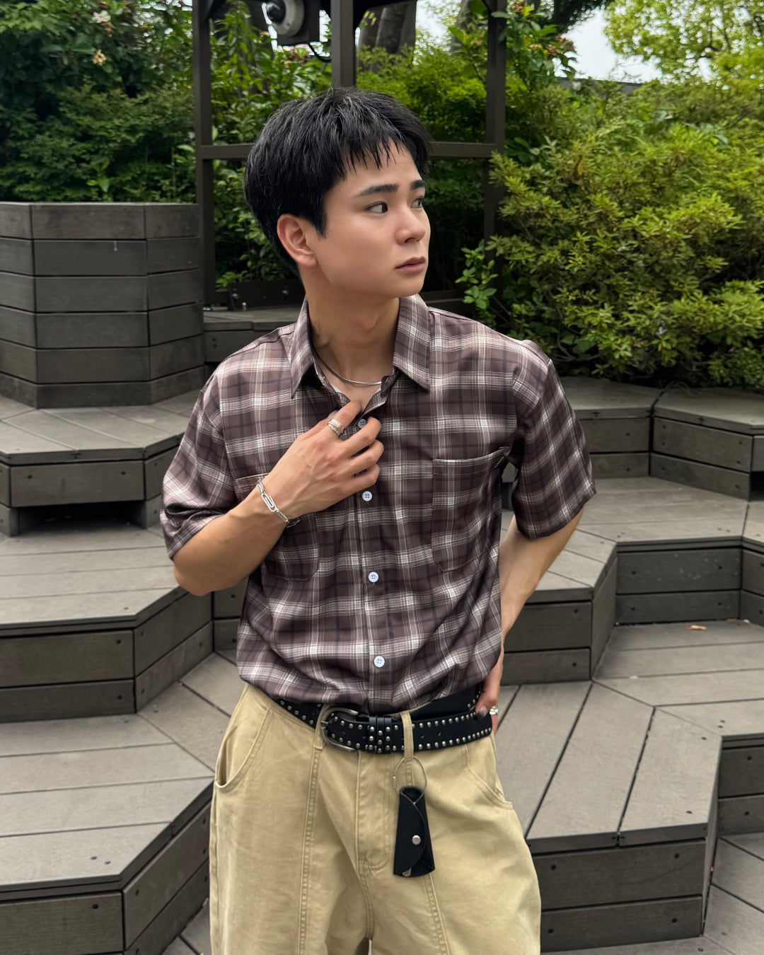 サマーチェックシャツ TO1282