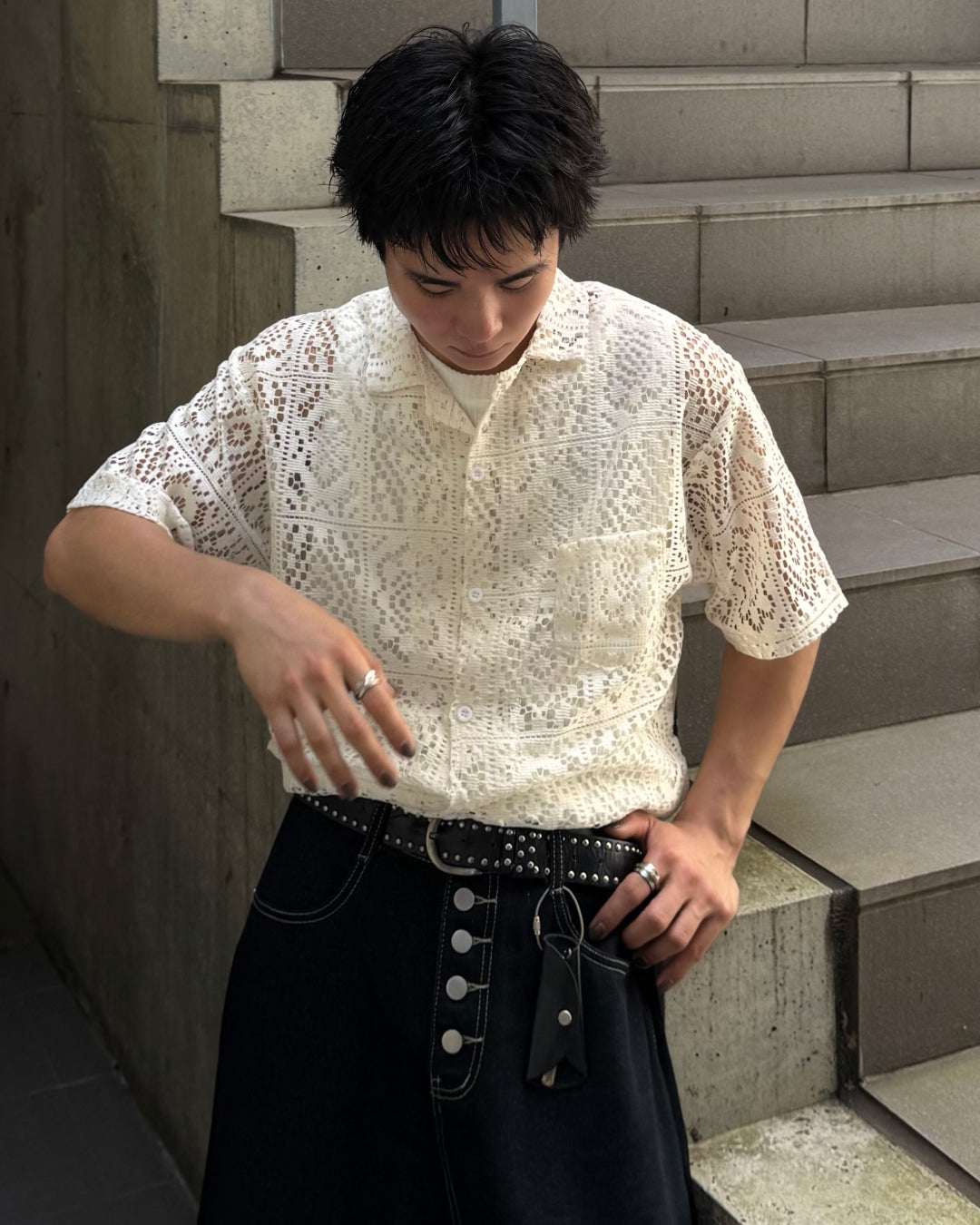 パンチングシアーシャツ TO1291