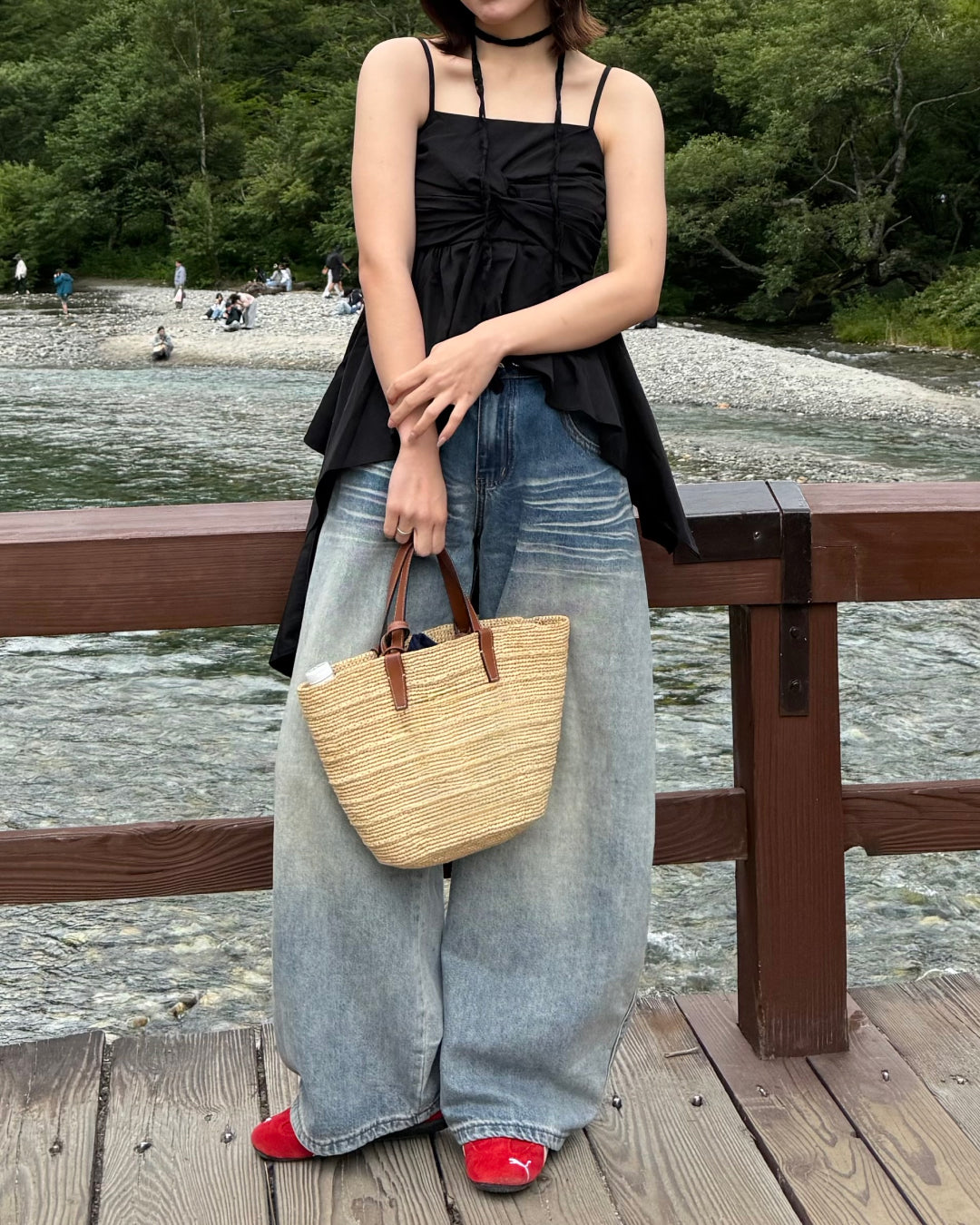 デザインウォッシュカーブデニム TO1318