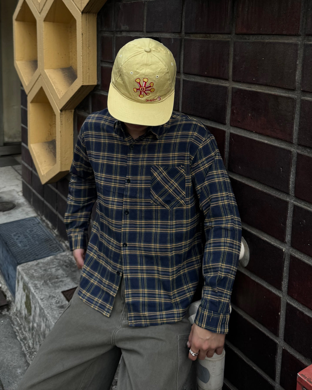 起毛タイトチェックシャツ TO1533