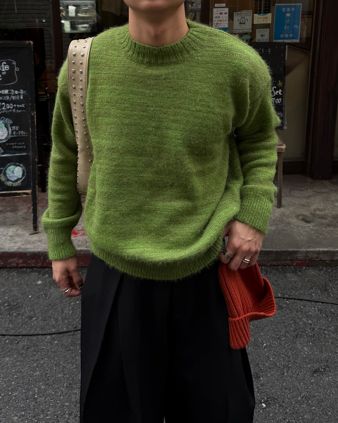 ミックスカラーショートニット TO1554