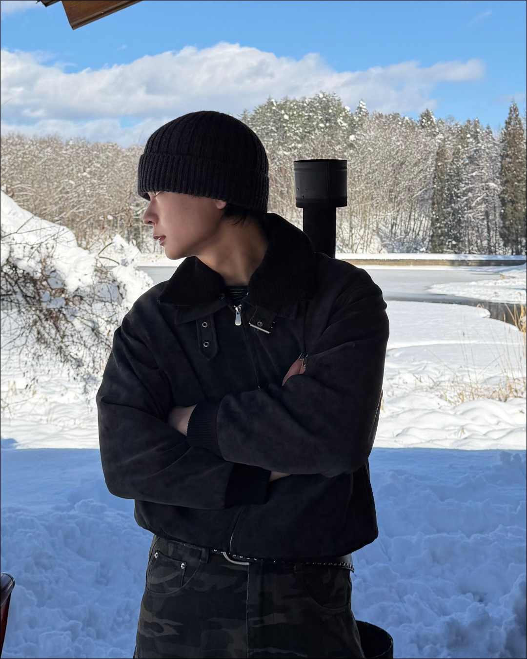 3wayボア襟キルティングジャケット TO1579