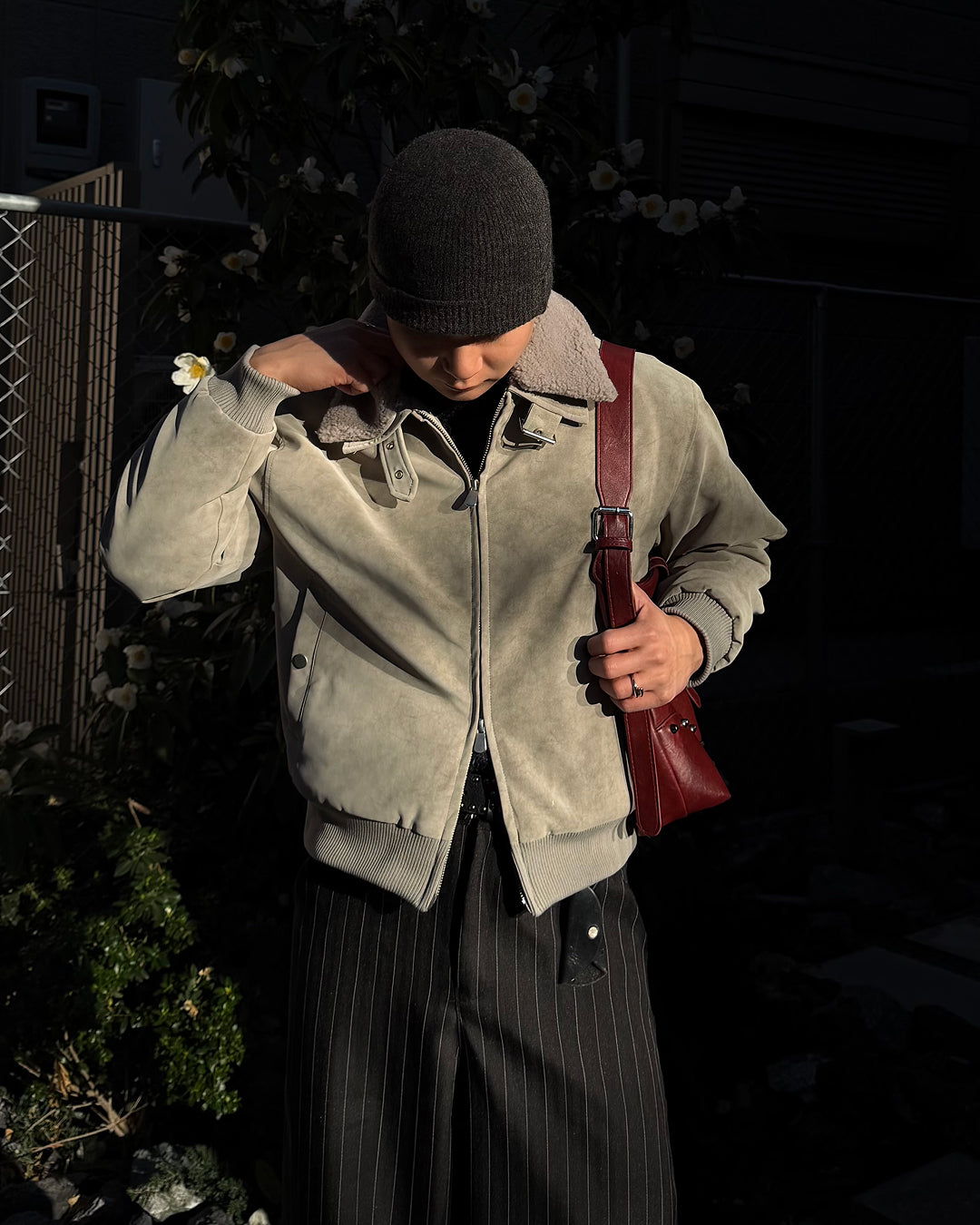 3wayボア襟キルティングジャケット TO1579