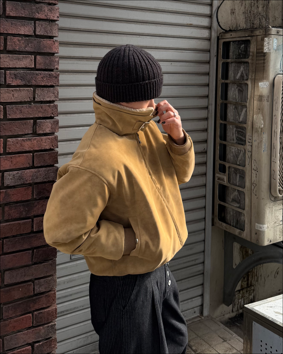 3wayボア襟キルティングジャケット TO1579