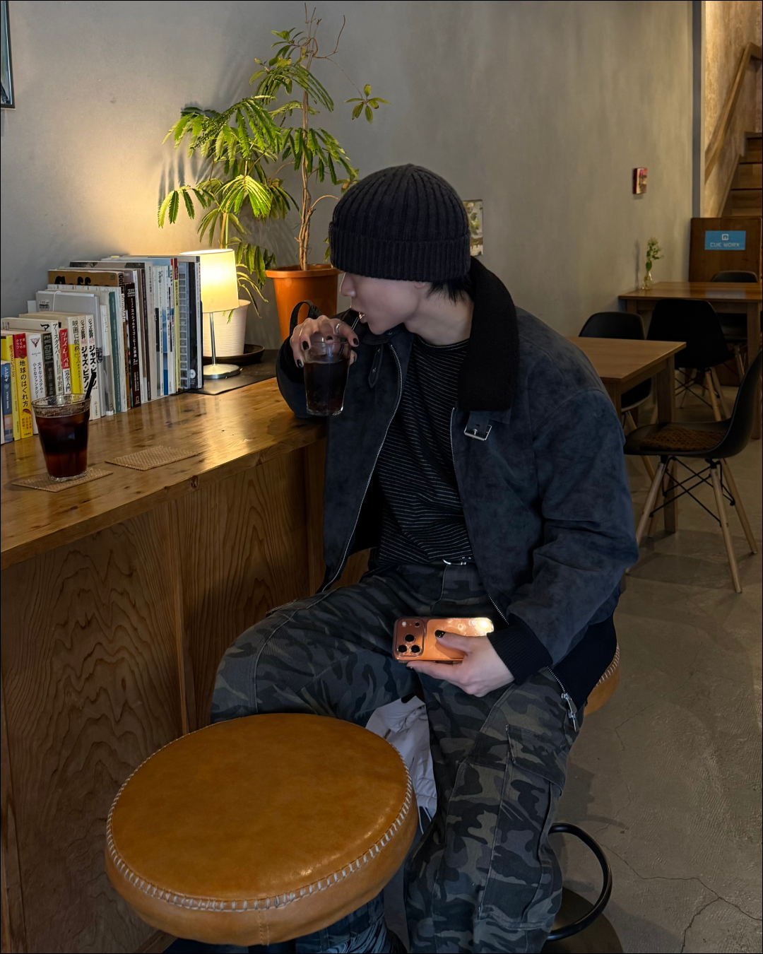 3wayボア襟キルティングジャケット TO1579