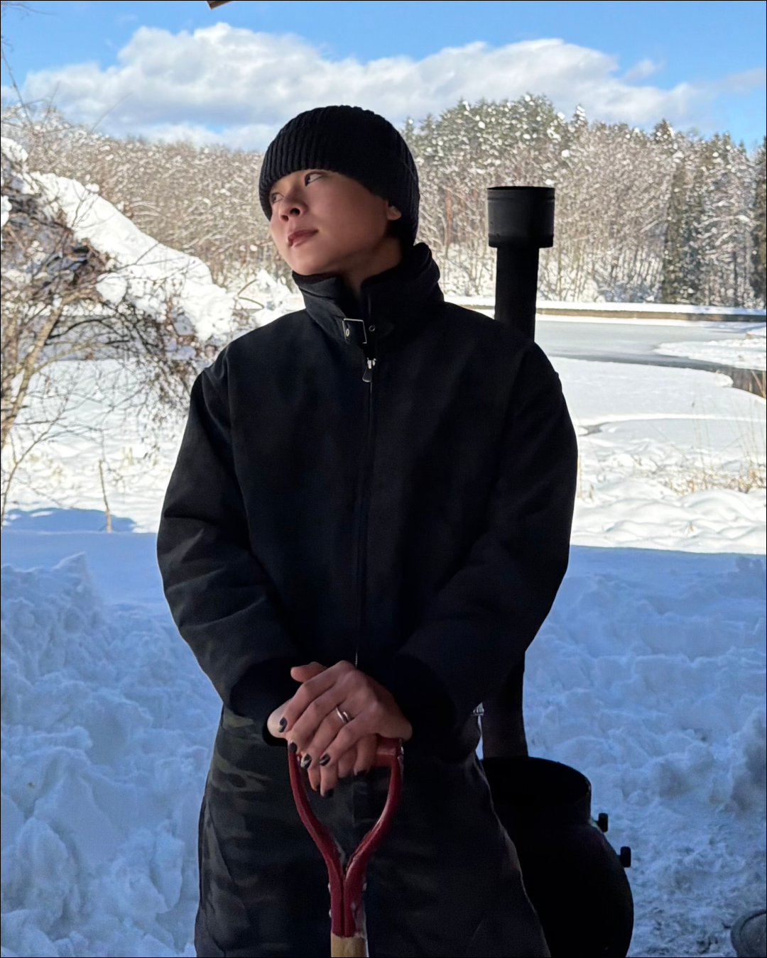 3wayボア襟キルティングジャケット TO1579