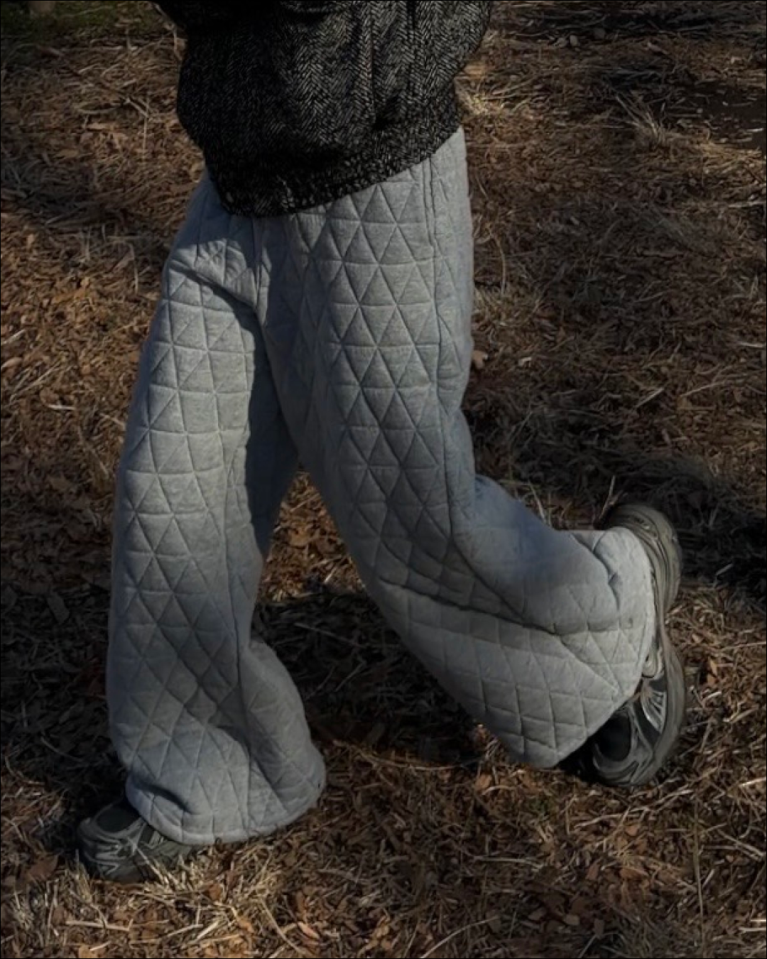 キルティングウィンタースウェットパンツ TO1634