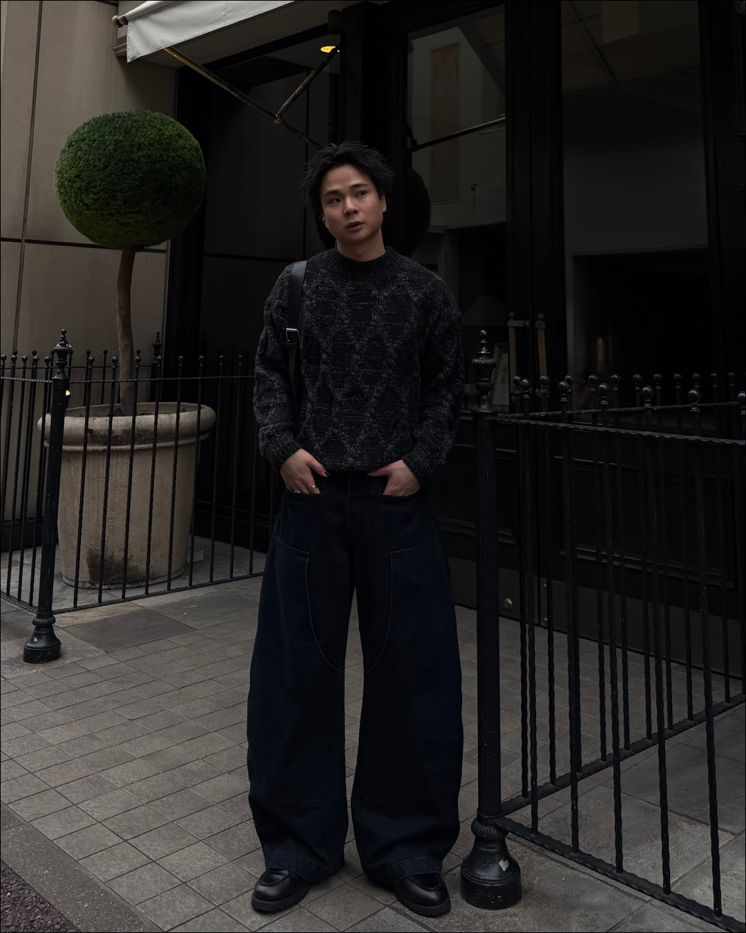 メランジケーブルヘビーショートニット TO1778