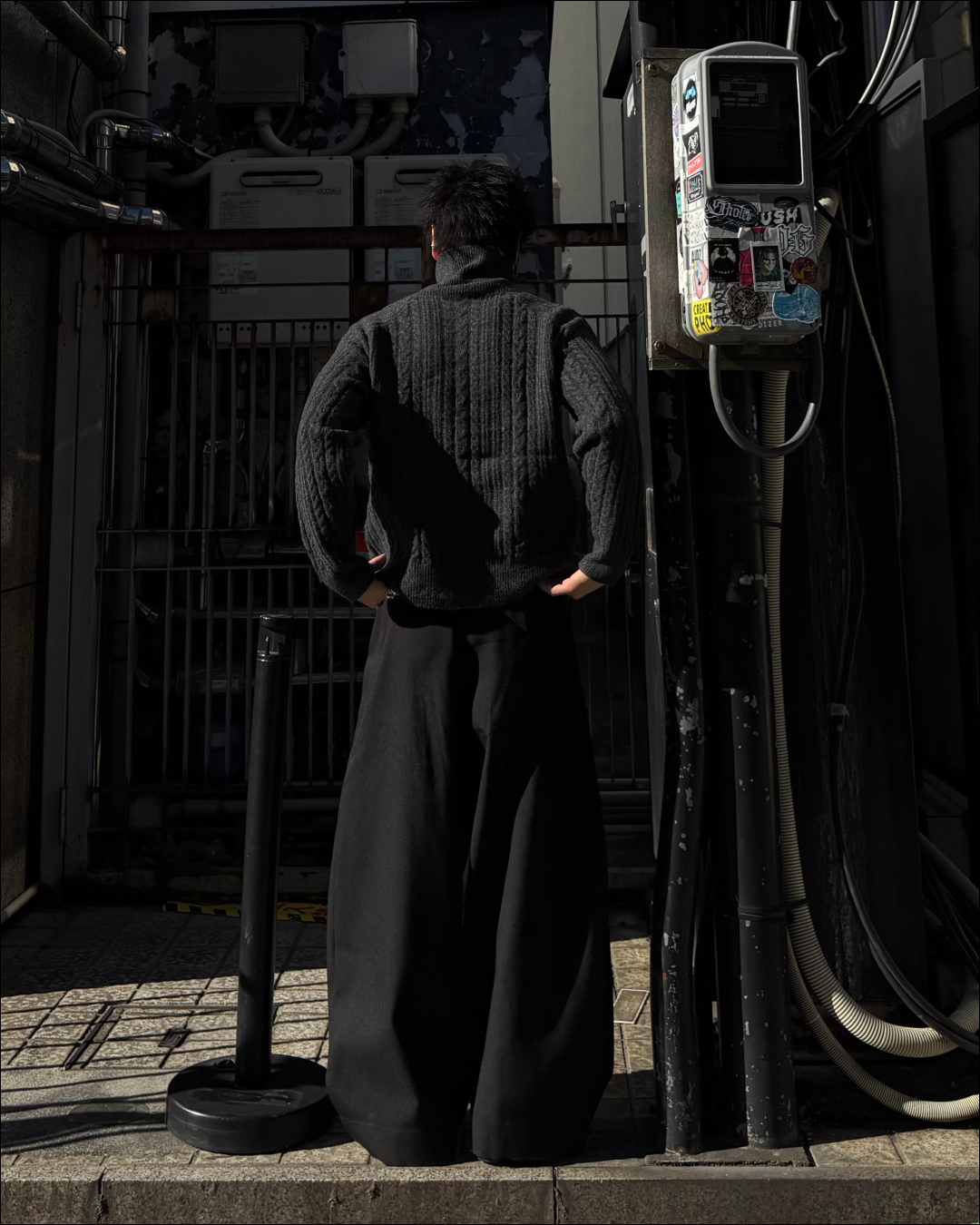 ハーフジップショートニット TO1786