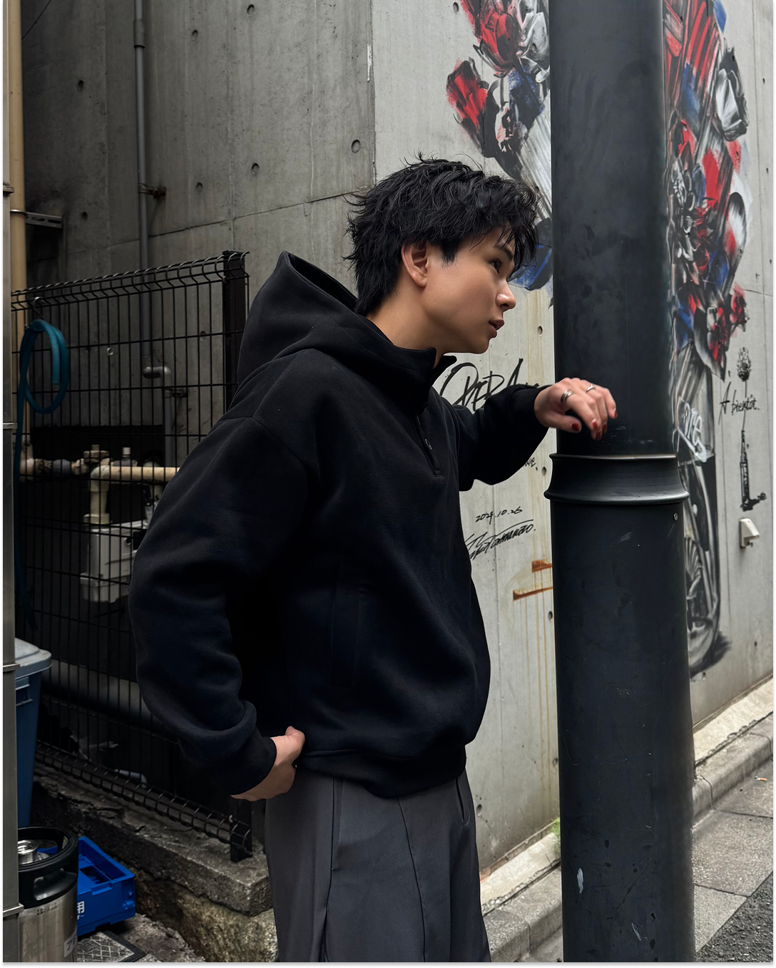 【即納】ボタンフーディー TO5000