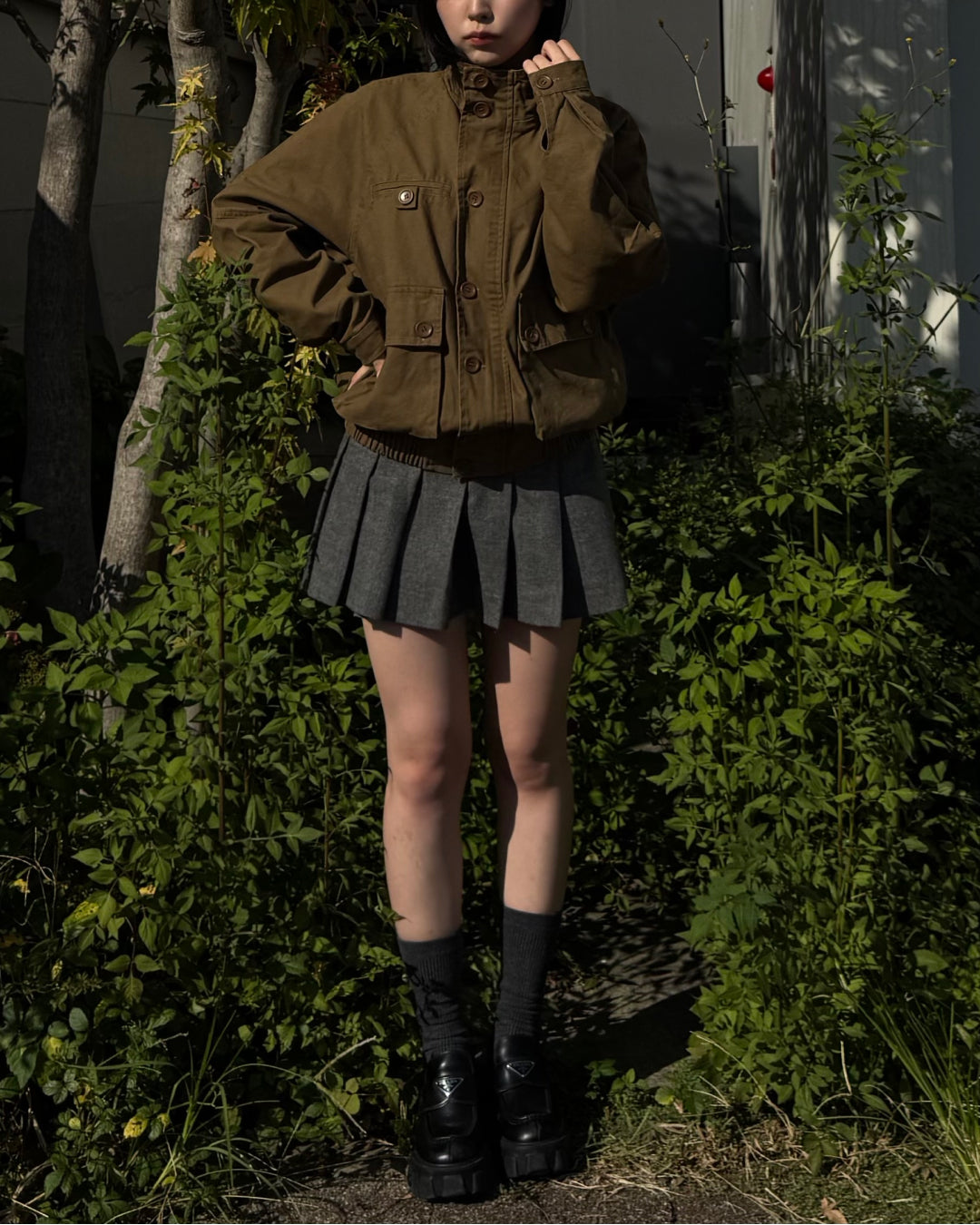 【即納】ユニセックススタンドネックショートブルゾン TO5012