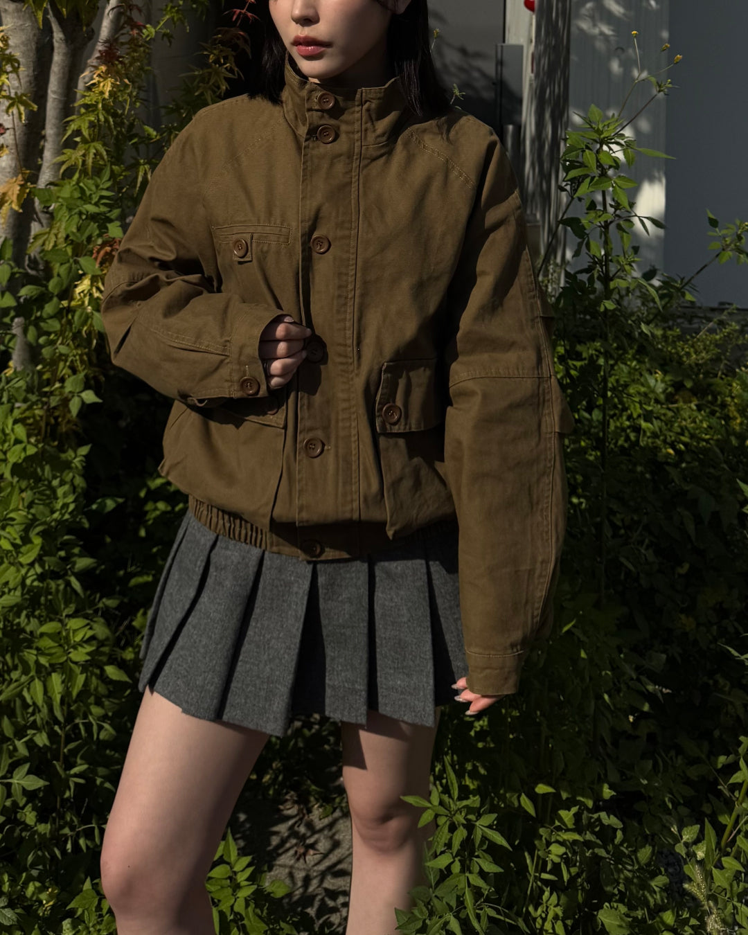 【即納】ユニセックススタンドネックショートブルゾン TO5012