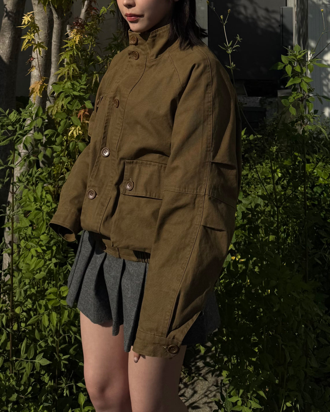 【即納】ユニセックススタンドネックショートブルゾン TO5012