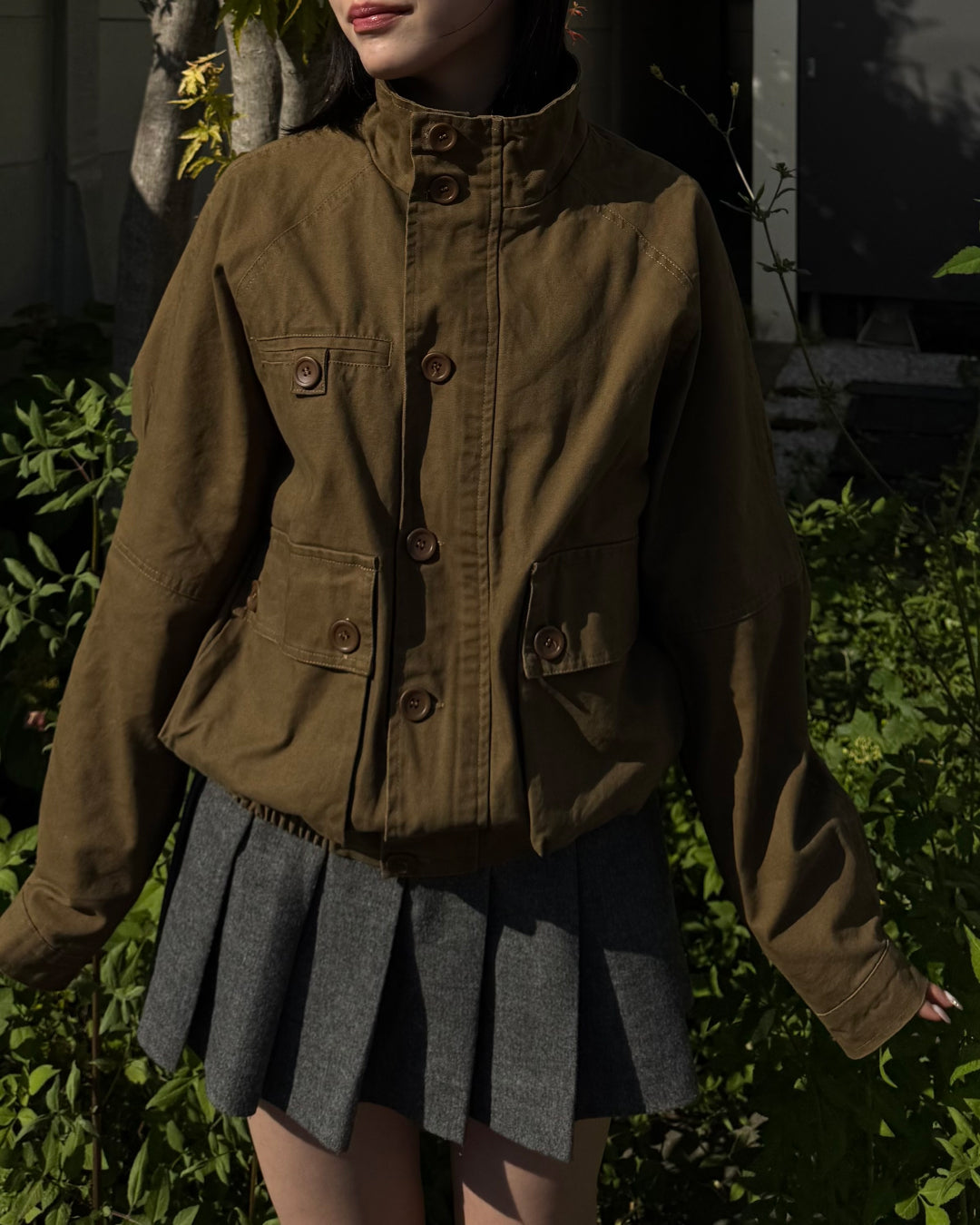 【即納】ユニセックススタンドネックショートブルゾン TO5012