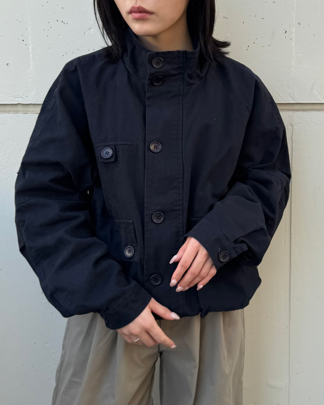 【即納】ユニセックススタンドネックショートブルゾン TO5012