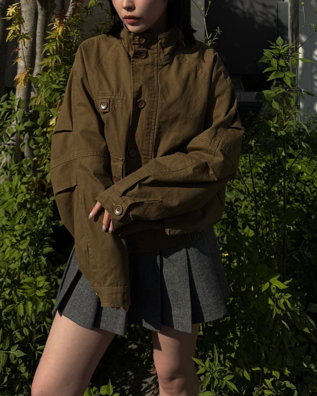 【即納】ユニセックススタンドネックショートブルゾン TO5012