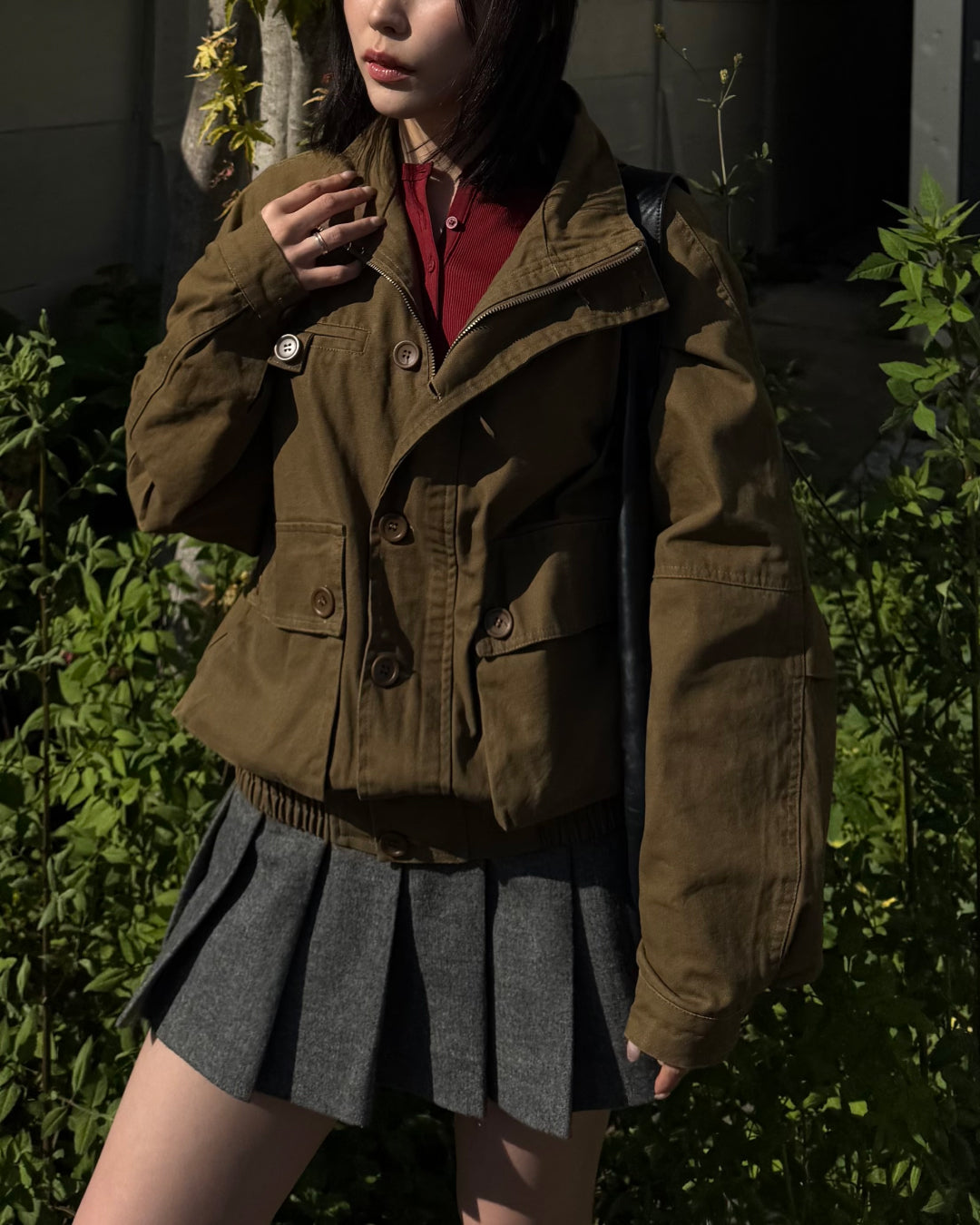 【即納】ユニセックススタンドネックショートブルゾン TO5012